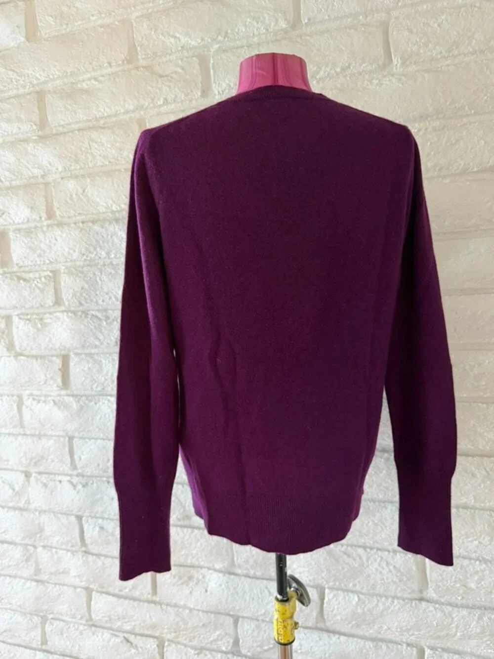 Halogen Purple 100% Cashmere Sweater Sz XL (S-14)